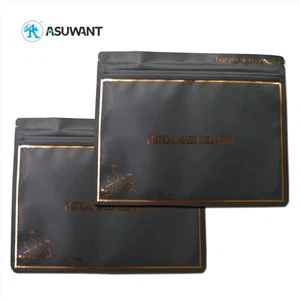 3.5g matt svart lítið gull stimplun illgresi