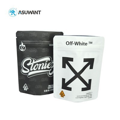 Hvítur standið upp ziplock pokar Stafræn prentun