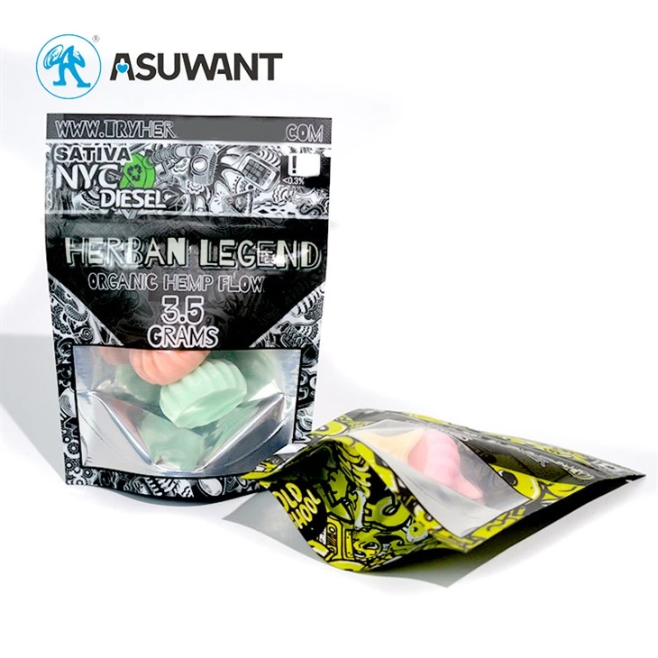 Emballage Edible Weed OEM PE Food Medical Storage Smell Proof Bag