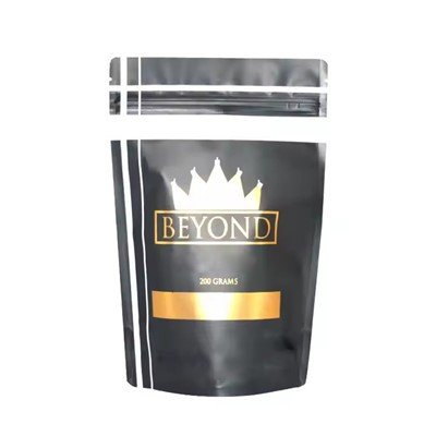 Ætur marijúana stendur upp rennilásar pokar málmaðir inni í verndarhindrun