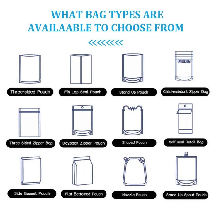 3 Side Seal Zipper Flat Pouch Smell Proof Herb Plastis Pre Roll Packaging Custom Printed Bags