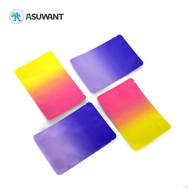 3 hlið innsigli rennilásar Flat poki