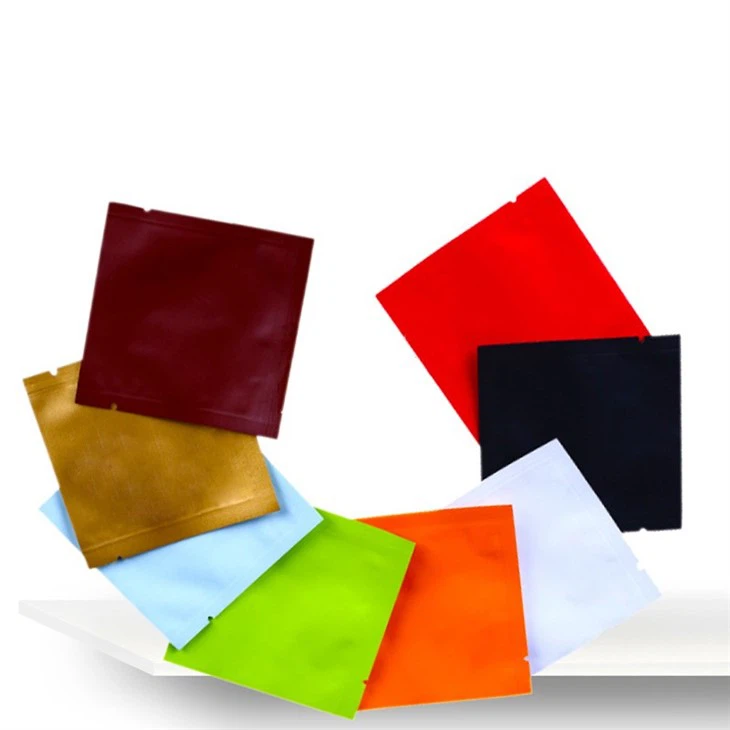 3 Side Seal Zipper Flat Pouch Smell Proof Herb Plastis Pre Roll Packaging Custom Printed Bags