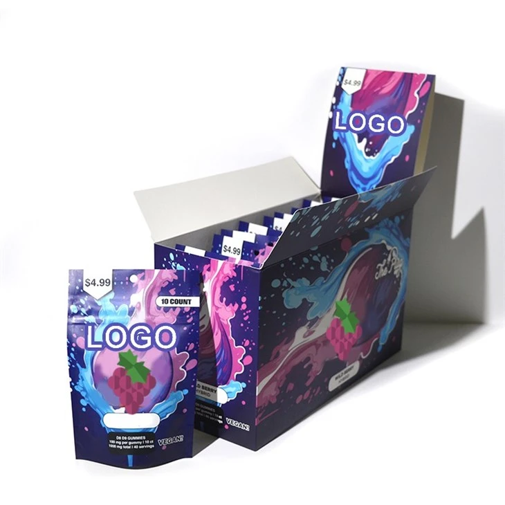 Gummies Candy Sweet Food Snack Paper Boxes